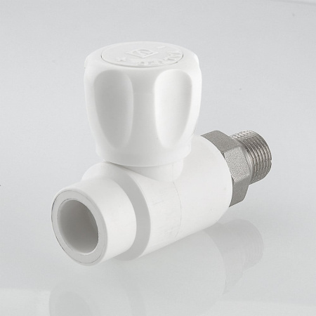 Кран шаровой Valtec полипропиленовый со сгоном прямой 20 мм х 1/2"