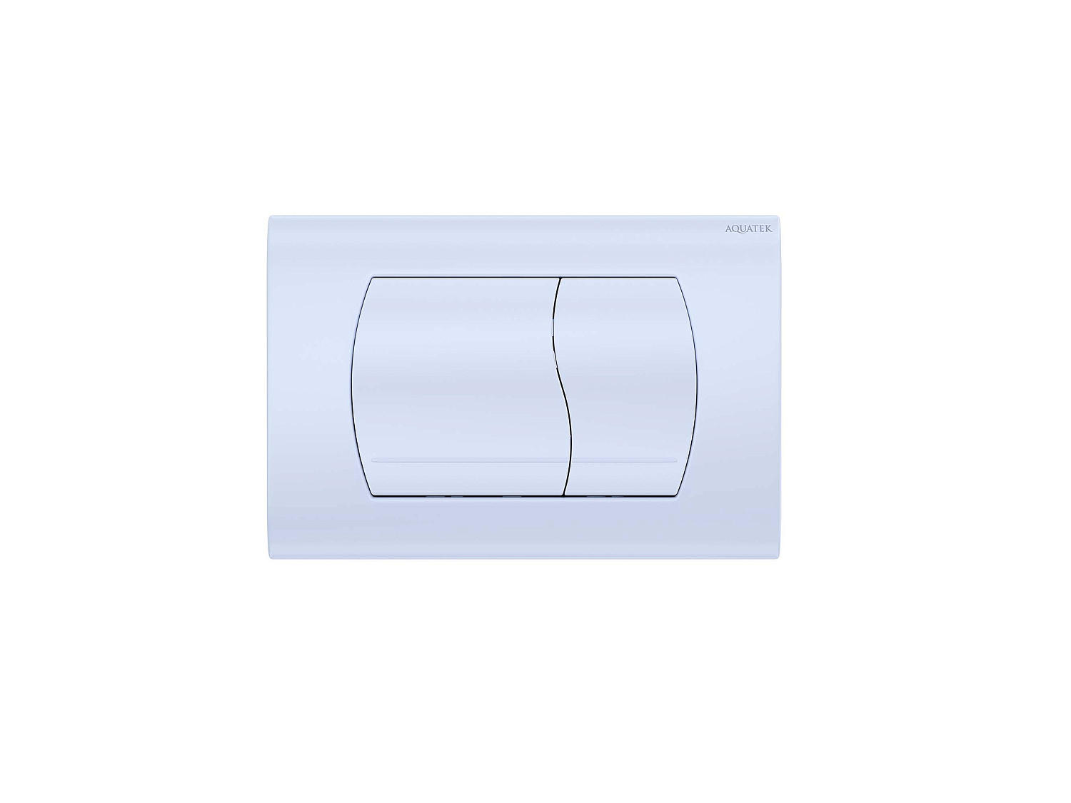 Панель смыва для инсталляции Aquatek клавиши прямоугольные белый