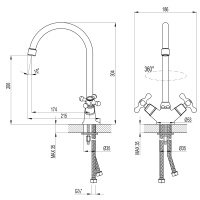 Смеситель Lemark Standard LM2105C для кухни
