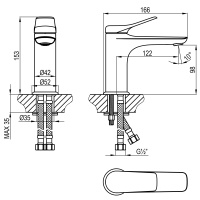 Смеситель Lemark Ortus LM11306C для раковины