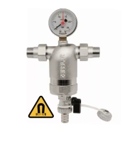 Фильтр с манометром и магнитной вставкой ZEISSLER 300 мкм НР-НР 3/4"