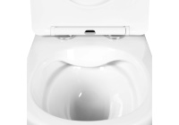 Унитаз подвесной безободковый Aquatek ВЕГА 525*360*320 с сиденьем Soft Close белый матовый