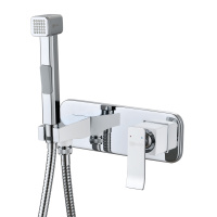 Смеситель Lemark Contest LM5819CW с гигиеническим душем встраиваемый