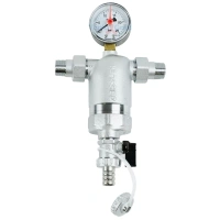 Фильтр с манометром и магнитной вставкой ZEISSLER 300 мкм НР-НР 1/2"