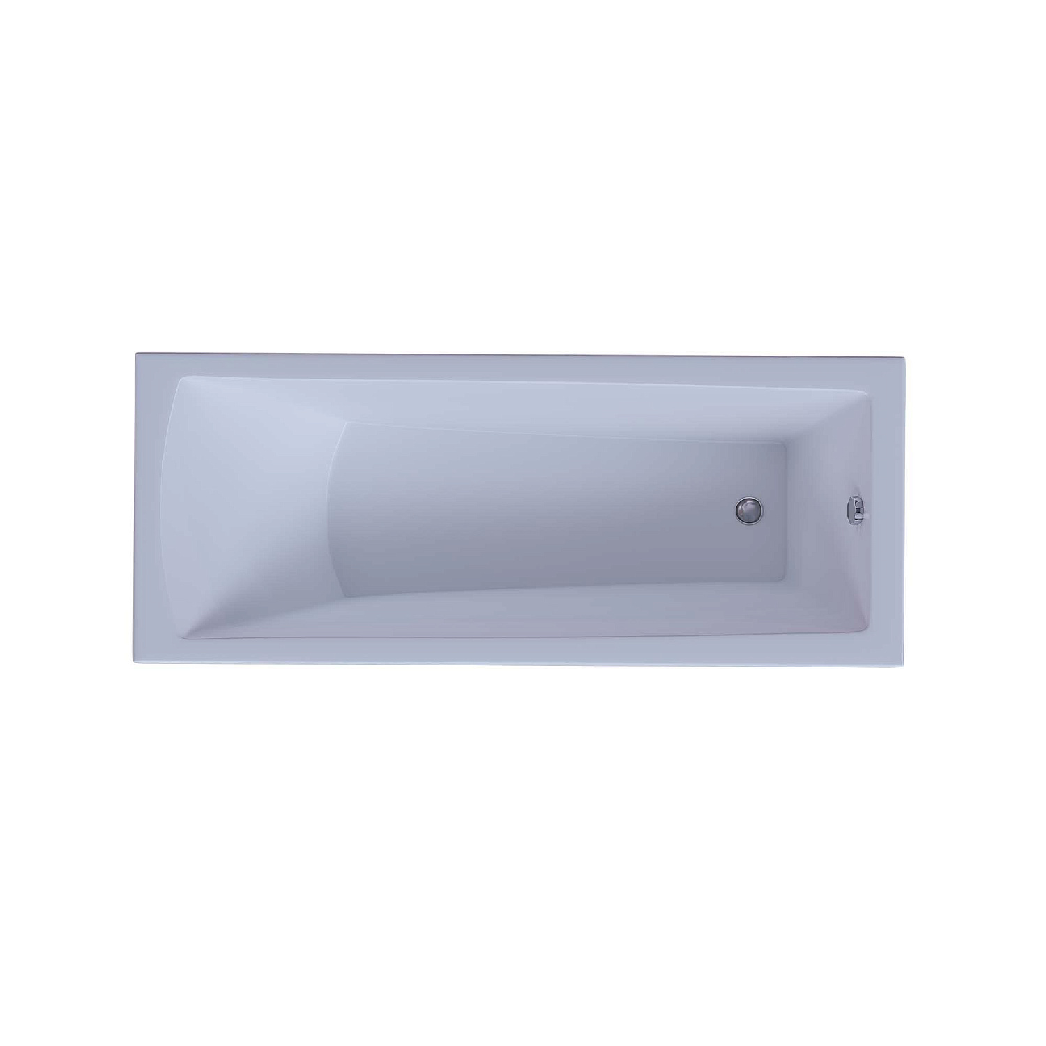 Акриловая прямоугольная ванна Aquatek Либра New 70 с фронтальным экраном (слив справа), без гидромассажа, сборно-разборный сварной каркас 170 см