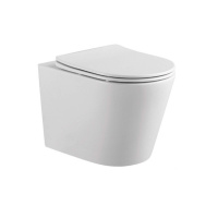 Унитаз-компакт подвесной безободковый Aquatek ВЕГА 490*360*320 с сиденьем Soft Close смыв торнадо