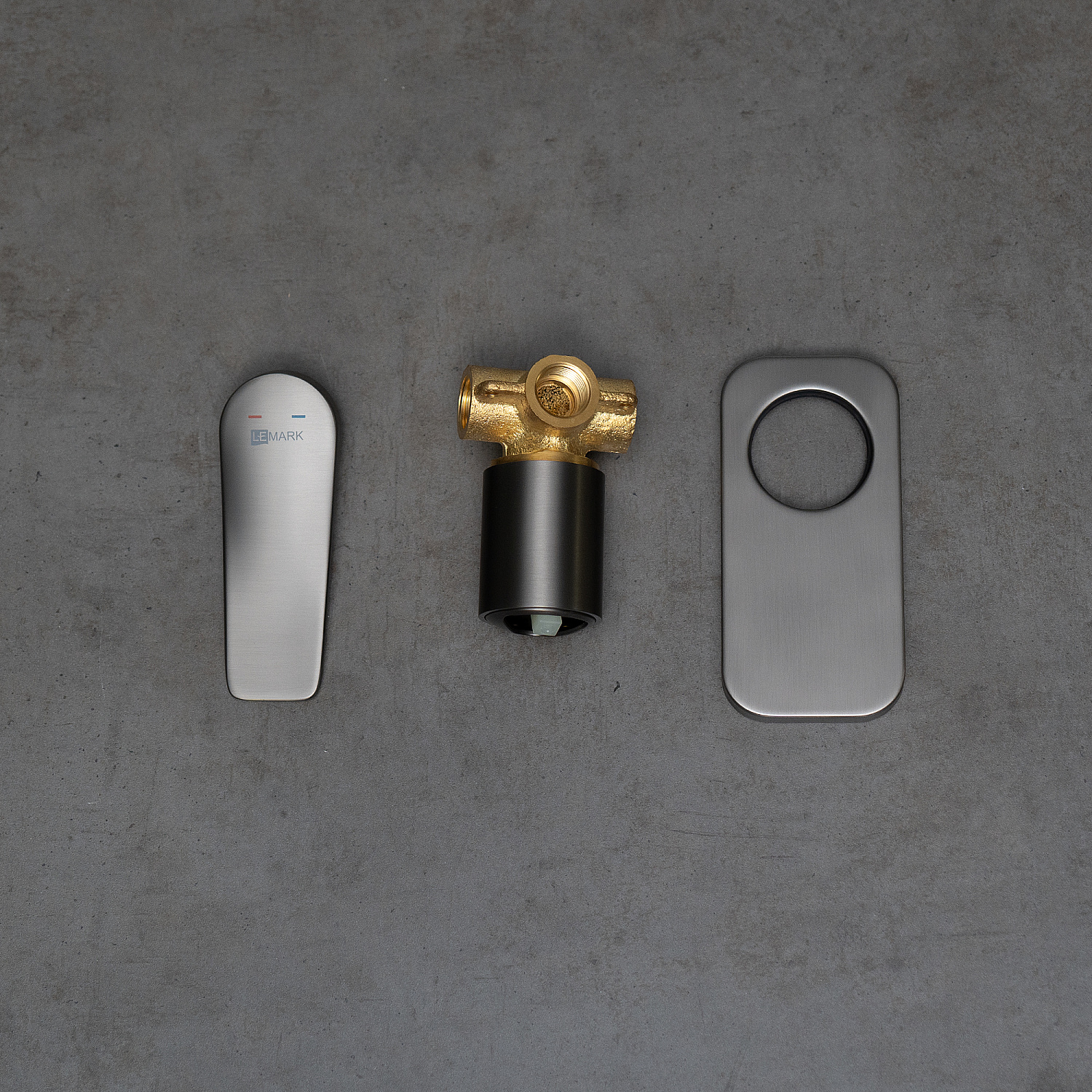 Смеситель Lemark Bronx LM3723GM для душа встраиваемый