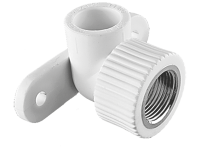 Угольник PPR комбинированный Tebo внутреняя резьба с креплением 20x1/2"