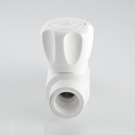 Кран шаровой Valtec полипропиленовый со сгоном прямой 20 мм х 1/2"