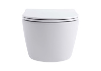 Унитаз подвесной безободковый Aquatek ЕВРОПА 490*360*250 с сиденьем Soft Close смыв торнадо