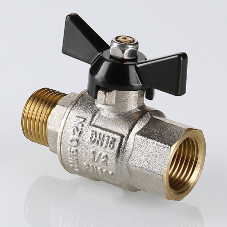 Кран шаровой Valtec Perfect с ручкой-бабочкой и внутренней–наружной резьбой 1"