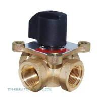 Клапан четырёхходовой Tiм поворотный смесительный 1"