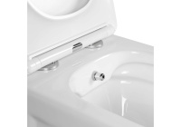 Унитаз подвесной безободковый Aquatek ДИВА 510*350*360 с функцией биде безободковый фарфоровый