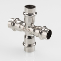 Крестовина нержавеющая сталь Valtec 18 мм х 15 мм х 18 мм х 15 мм