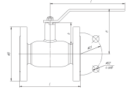 Кран шаровой LD КШЦФ Energy из стали 09Г2С Ду32 Ру4,0МПа