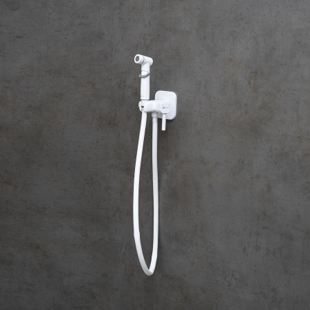 Смеситель Lemark Solo LM7165MW с гигиеническим душем встраиваемый