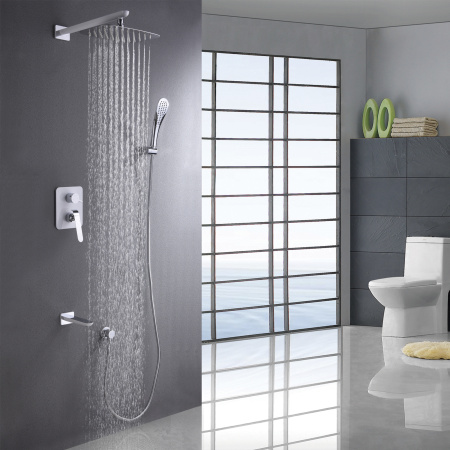 Смеситель Lemark Melange LM4922CW для ванны и душа встраиваемый