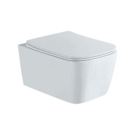 Унитаз-компакт подвесной безободковый Aquatek ЛИБРА New 495*350*260 с сиденьем Soft Close