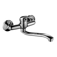 Смеситель Rossinka A35-24 для кухни/раковины с S-образным изливом