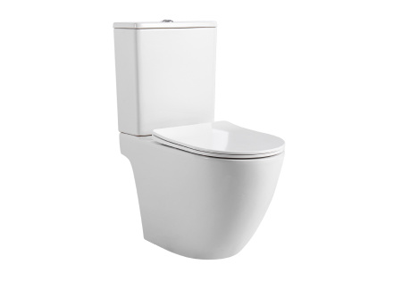 Унитаз-компакт напольный с бачком Aquatek ЕВРОПА с сиденьем Soft Close смыв торнадо