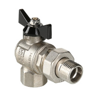 Кран шаровой Valtec Perfect угловой с полусгоном