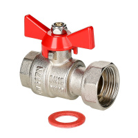 Кран шаровой Valtec с накидной гайкой 3/4" x 1"