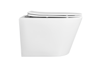 Унитаз подвесной безободковый Aquatek ВЕГА 525*360*320 с сиденьем Soft Close белый
