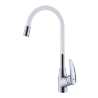 Смеситель Lemark Linara LM0415C для кухни  Хром/Белый