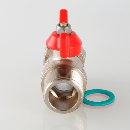 Кран шаровой Valtec с накидной гайкой и наружной резьбой 3/4"