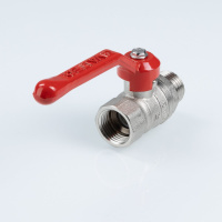 Шаровой кран Valtec Стандарт никелированный (ГОСТ) c флажковой рукояткой и внутренней–наружной резьбой 1"