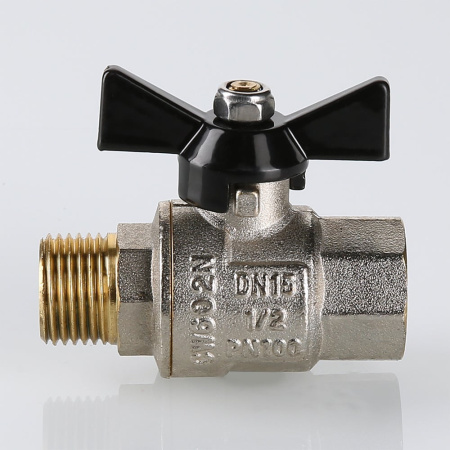 Кран шаровой Valtec Perfect с ручкой-бабочкой и внутренней–наружной резьбой 1"