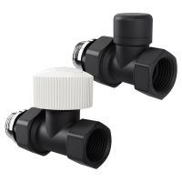 Набор термостатический Royal Thermo Design 1/2"М30х15 Черный прямой