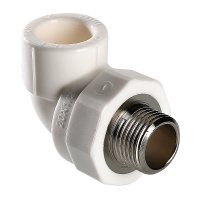 Угольник PPR Valtec с переходом на наружную резьбу 32 мм х 3/4"