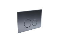 Кнопка смыва для инсталляции Aquatek из нержавеющей стали серый графит