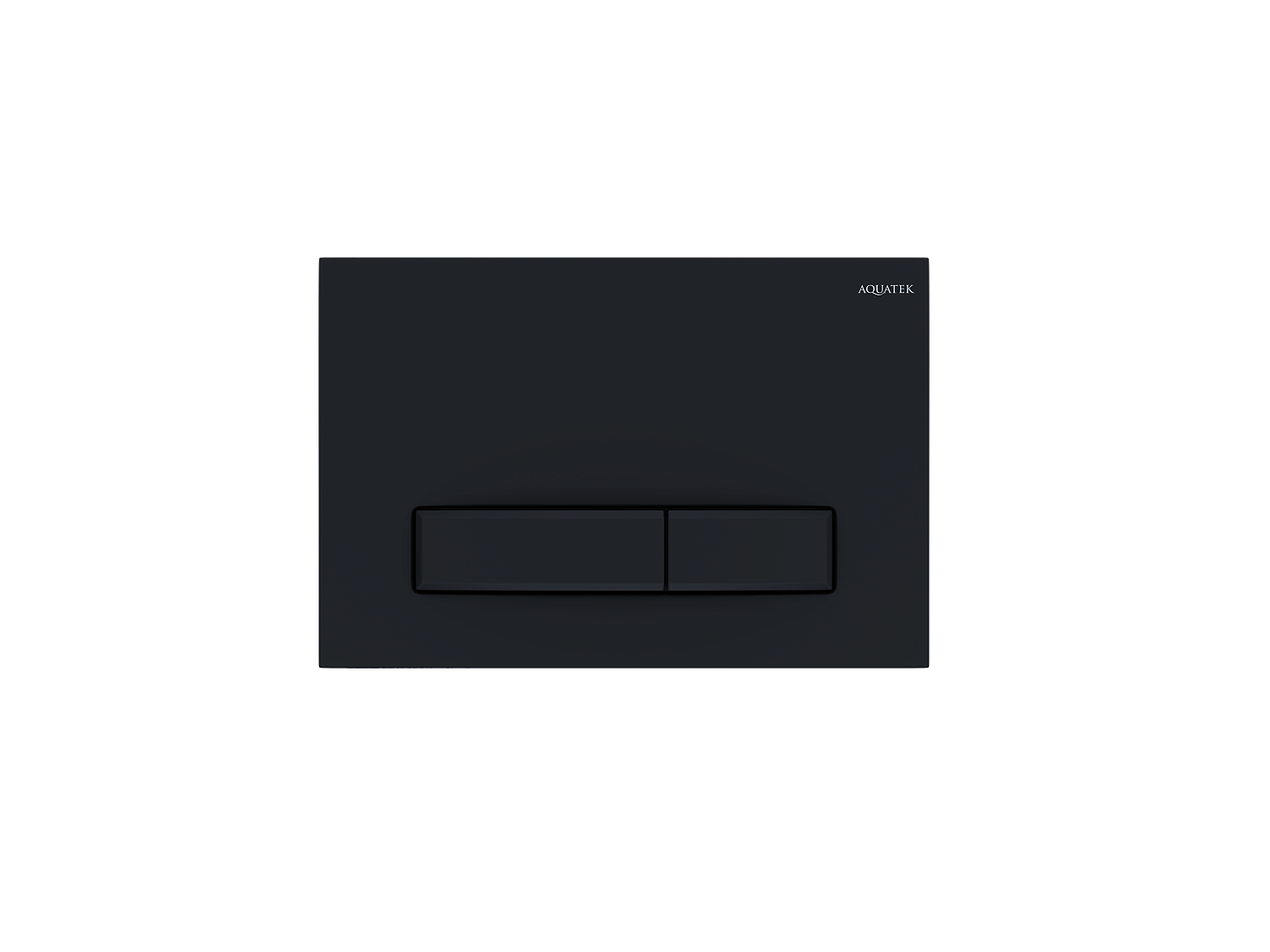 Панель смыва для инсталляции Aquatek Slim клавиши прямоугольные черный матовый