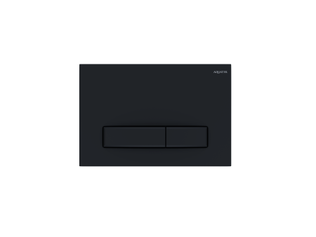 Панель смыва для инсталляции Aquatek Slim клавиши прямоугольные черный матовый