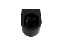 Унитаз подвесной безободковый Aquatek МИЯ 490*370*340 с легкосъемным сиденьем Soft Close обычный смыв