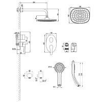Смеситель Lemark Atlantiss LM3229C для душа встраиваемый