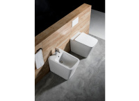 Унитаз напольный приставной безободковый Aquatek ЛИБРА New 540*355*410 с сиденьем Soft Close