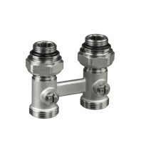 Комплект Ridan 003L0394R Клапан запорный LV-KB DN 15 PN 10, Т=95 °С, угловой  Термостатический элемент TR 84, жидкостной датчик