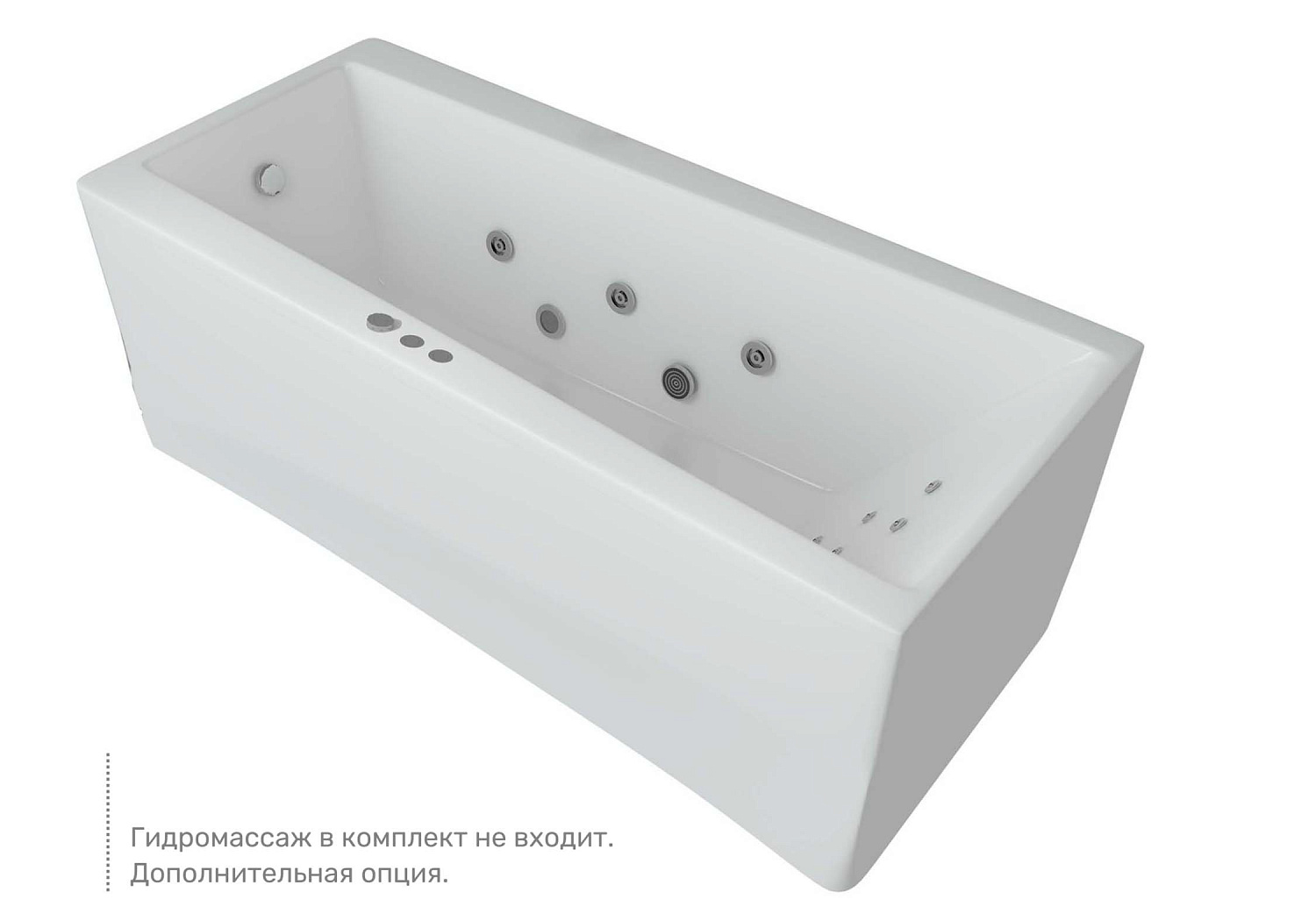 Акриловая прямоугольная ванна Aquatek Либра New 70 без фронтального экрана, без гидромассажа, сборно-разборный сварной каркас 160 см