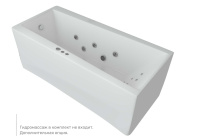 Акриловая прямоугольная ванна Aquatek Либра New 70 с фронтальным экраном (слив слева), без гидромассажа, сборно-разборный сварной каркас 170 см