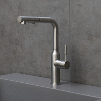 Смеситель Lemark Expert LM5085S для кухни с вытягивающимся поворотным изливом