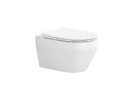 Унитаз подвесной безободковый Aquatek ЛЕЯ 490*360*320 с сиденьем Soft Close смыв торнадо