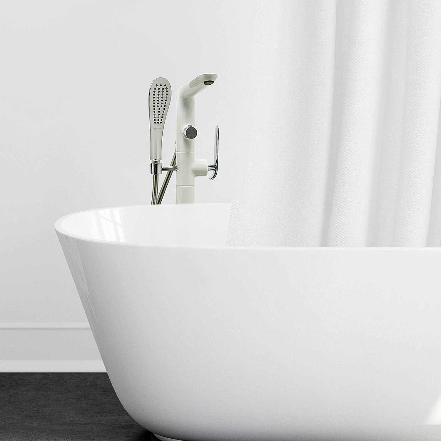 Смеситель Lemark Melange LM4944CW для ванны напольный