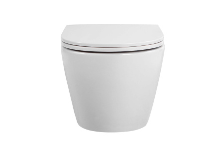 Унитаз подвесной безободковый Aquatek ЕВРОПА 490*360*320 с легкосъемным сиденьем Soft Close