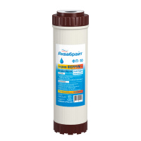 Картридж Аквабрайт ФП-10 для удаления железа из воды