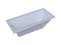 Акриловая ванна Aquatek Либра 70 прямоугольная, без каркаса, без фронтального экрана 170 см 170 см