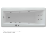 Акриловая ванна Aquatek Либра 70 прямоугольная, без каркаса, без фронтального экрана 170 см 170 см