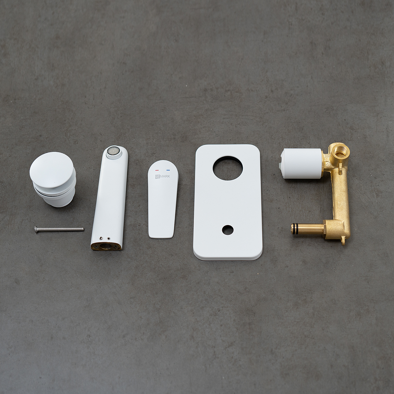 Смеситель Lemark Bronx LM3726MW для раковины встраиваемый